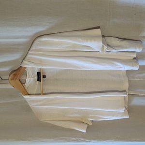 Short white cardigan